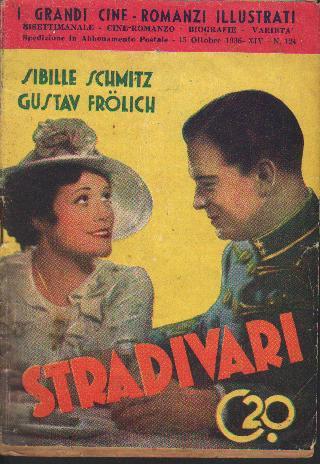 GRANDI CINE-ROMANZI ILLUSTRATI | I magazine side cover Issue 124 15 October 1936