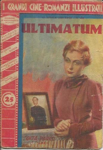 GRANDI CINE-ROMANZI ILLUSTRATI | I magazine side cover Issue 490 April 1940