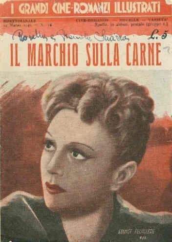 GRANDI CINE-ROMANZI ILLUSTRATI | I magazine side cover Issue 28 24 March 1946
