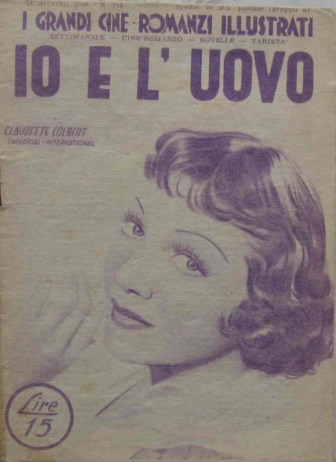 GRANDI CINE-ROMANZI ILLUSTRATI | I magazine side cover Issue 318 13 June 1948