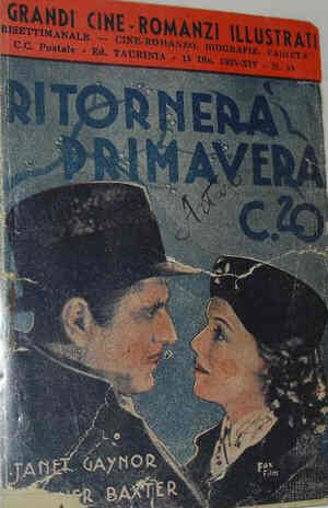 GRANDI CINE-ROMANZI ILLUSTRATI | I magazine side cover Issue 48 15 December 1935