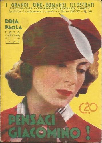 GRANDI CINE-ROMANZI ILLUSTRATI | I magazine side cover Issue 164 4 March 1937