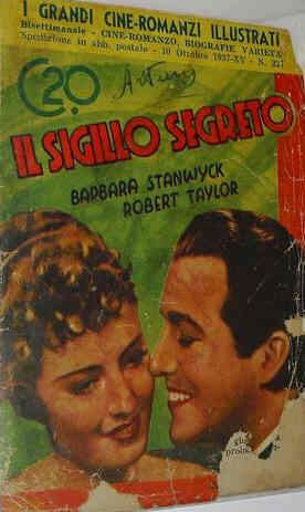 GRANDI CINE-ROMANZI ILLUSTRATI | I magazine side cover Issue 227 10 October 1937