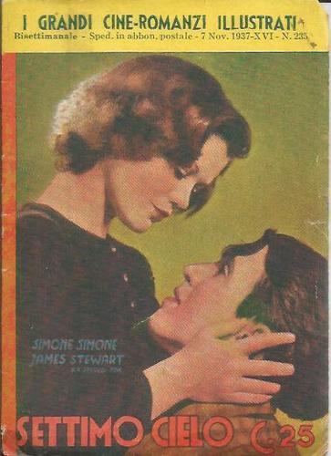 GRANDI CINE-ROMANZI ILLUSTRATI | I magazine side cover Issue 235 7 November 1937