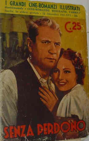GRANDI CINE-ROMANZI ILLUSTRATI | I magazine side cover Issue 245 12 December 1937