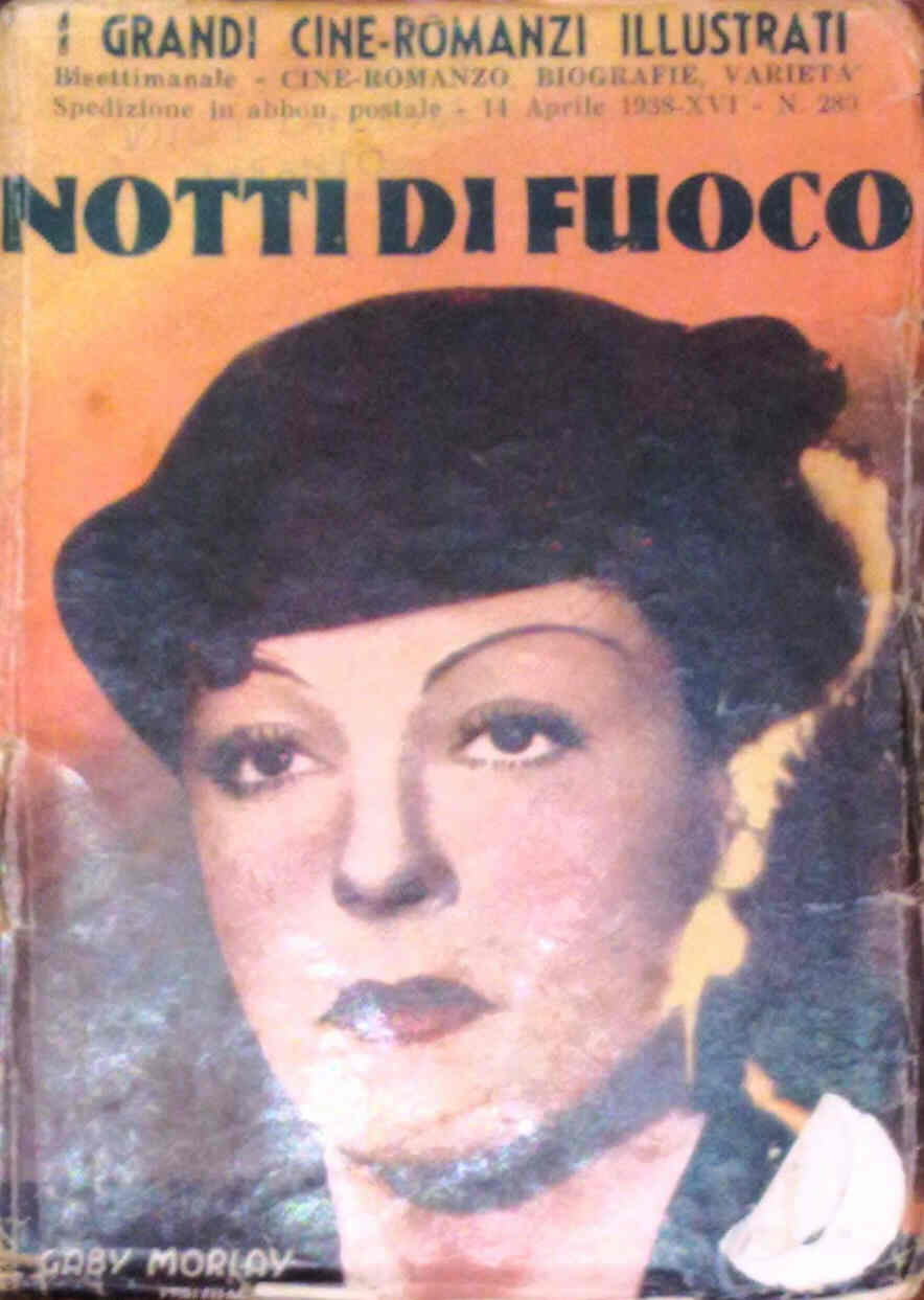 GRANDI CINE-ROMANZI ILLUSTRATI | I magazine side cover Issue 280 14 April 1938
