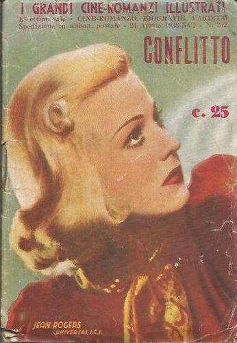 GRANDI CINE-ROMANZI ILLUSTRATI | I magazine side cover Issue 282 21 April 1938