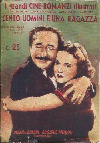 GRANDI CINE-ROMANZI ILLUSTRATI | I magazine side cover Issue 291 22 May 1938
