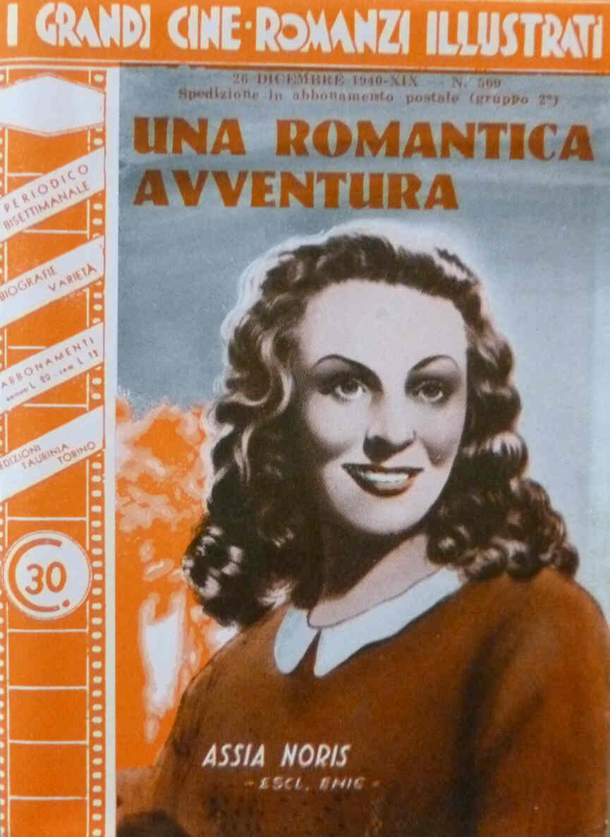 GRANDI CINE-ROMANZI ILLUSTRATI | I magazine side cover Issue 560 26 December 1940