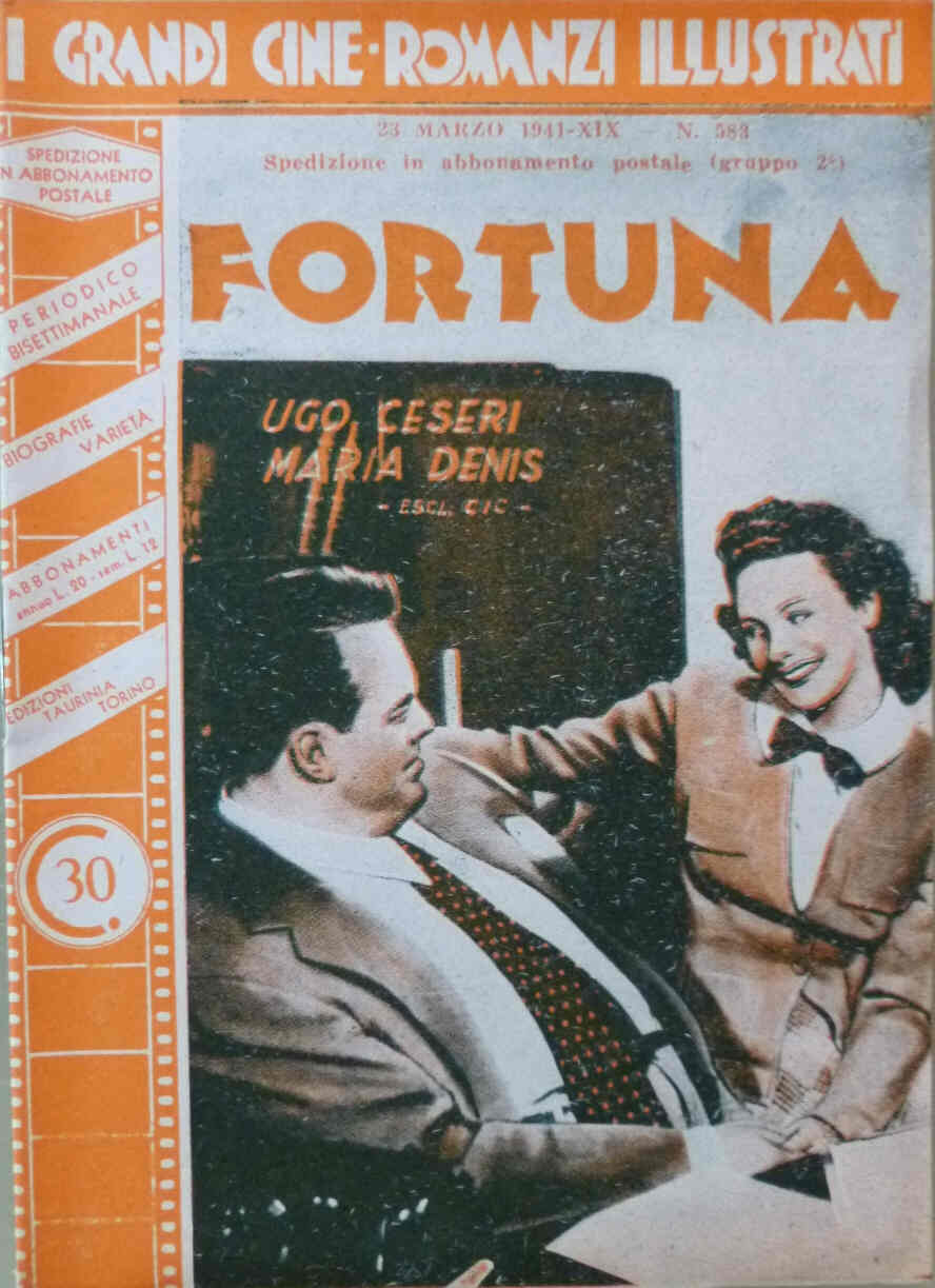 GRANDI CINE-ROMANZI ILLUSTRATI | I magazine side cover Issue 583 23 March 1941