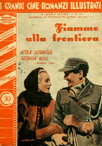 GRANDI CINE-ROMANZI ILLUSTRATI | I magazine side cover Issue 585 10 April 1941