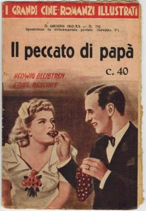 GRANDI CINE-ROMANZI ILLUSTRATI | I magazine side cover Issue 711 14 June 1942