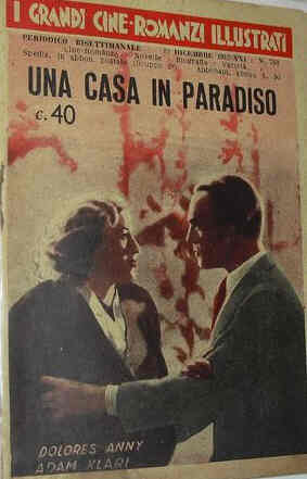 GRANDI CINE-ROMANZI ILLUSTRATI | I magazine side cover Issue 763 13 December 1942