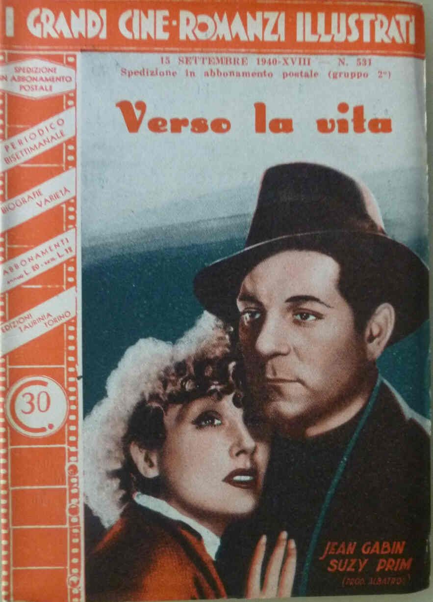 GRANDI CINE-ROMANZI ILLUSTRATI | I magazine side cover Issue 531 15 September 1940