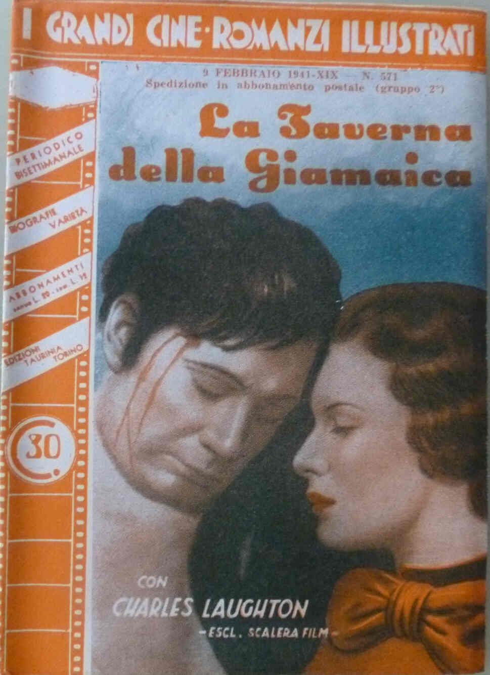 GRANDI CINE-ROMANZI ILLUSTRATI | I magazine side cover Issue 571 9 February 1941
