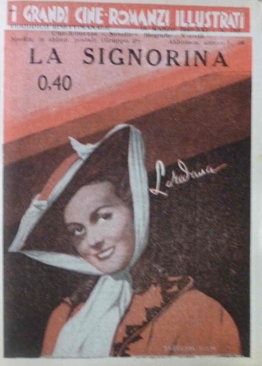 GRANDI CINE-ROMANZI ILLUSTRATI | I magazine side cover Issue 789 18 March 1943