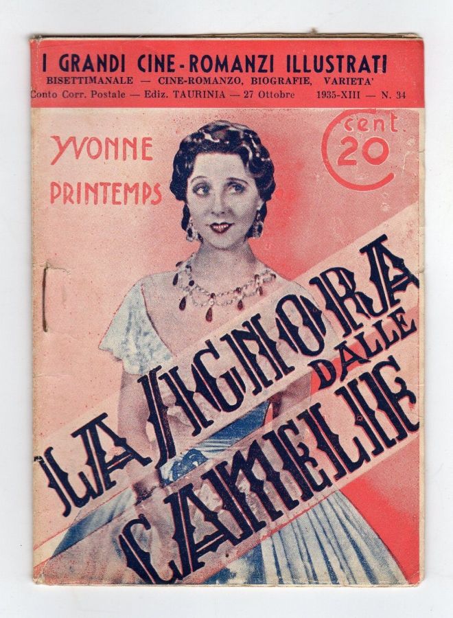 GRANDI CINE-ROMANZI ILLUSTRATI | I magazine side cover Issue 34 27 October 1935