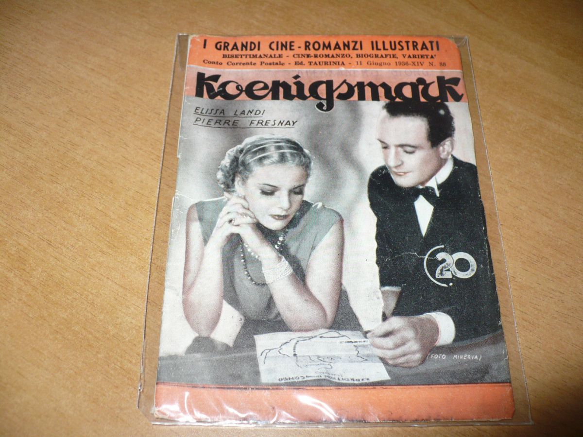 GRANDI CINE-ROMANZI ILLUSTRATI | I magazine side cover Issue 88 11 June 1936