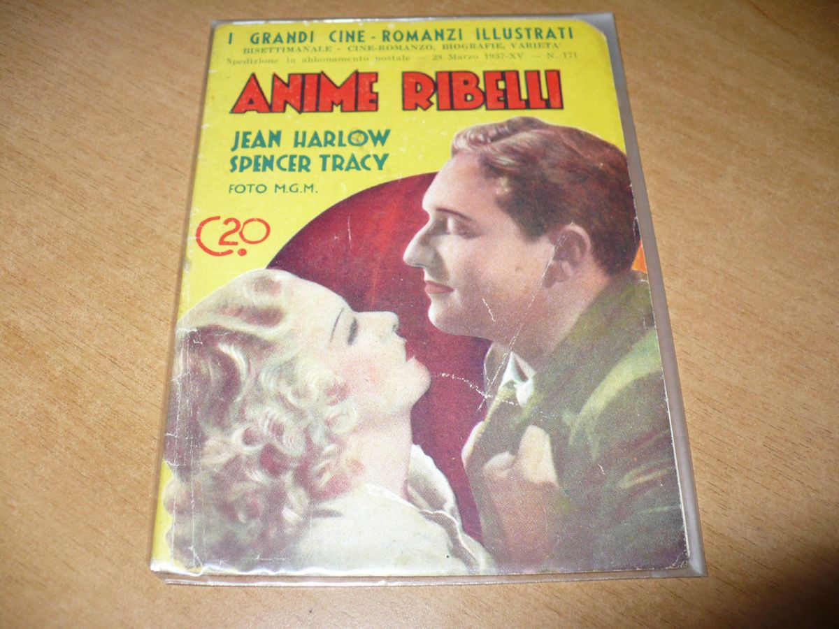 GRANDI CINE-ROMANZI ILLUSTRATI | I magazine side cover Issue 171 28 March 1937