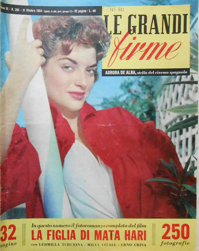 GRANDI FIRME|LE (1950s) magazine side cover Issue 264 31 October 1954