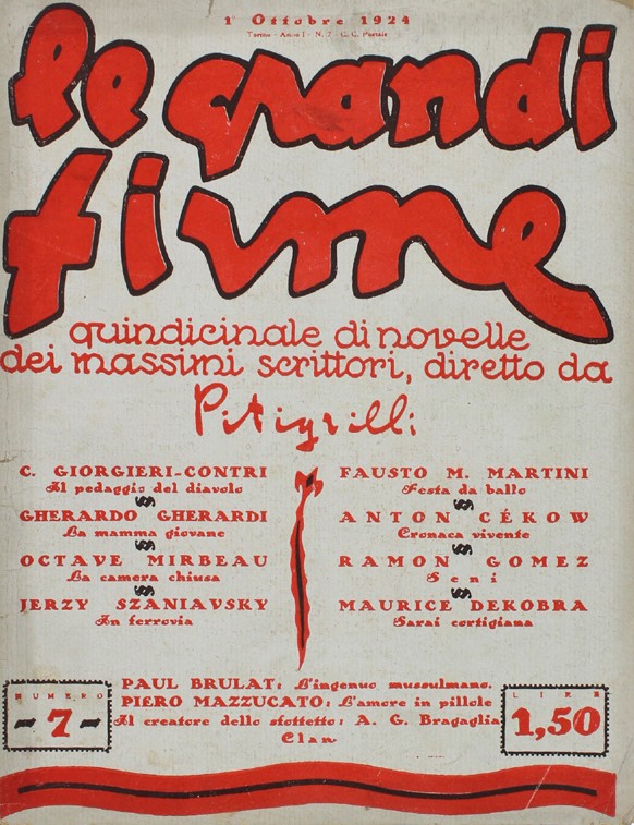 GRANDI FIRME | LE magazine side cover Issue 7  October 1924
