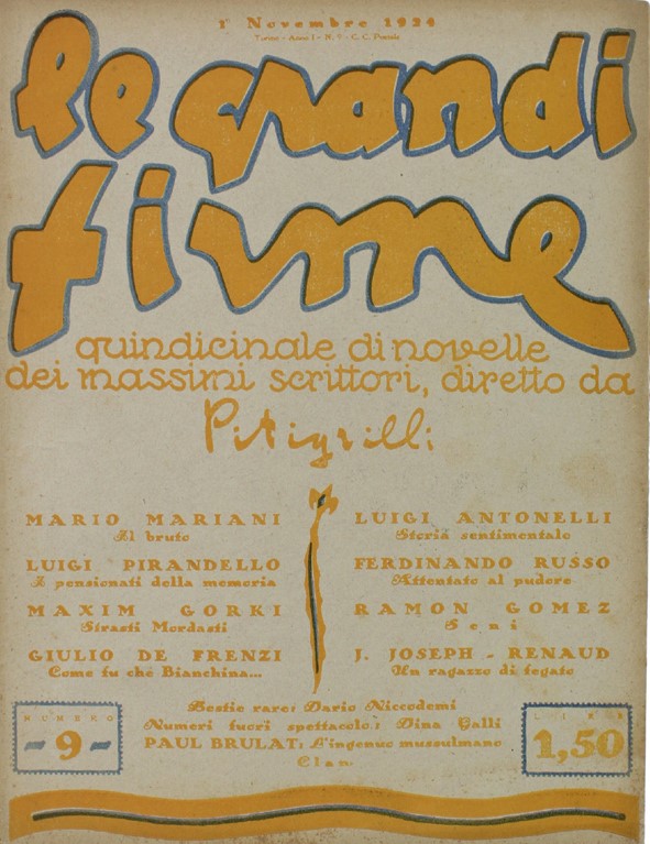 GRANDI FIRME | LE magazine side cover Issue 9  November 1924
