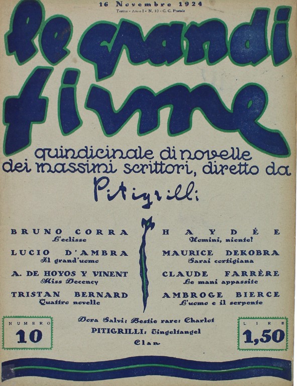 GRANDI FIRME | LE magazine side cover Issue 10  December 1924