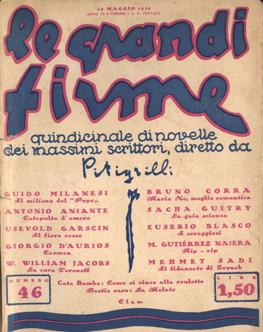GRANDI FIRME | LE magazine side cover Issue 46 15 May 1926