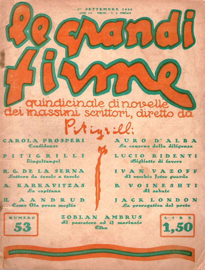 GRANDI FIRME | LE magazine side cover Issue 53 1 September 1926