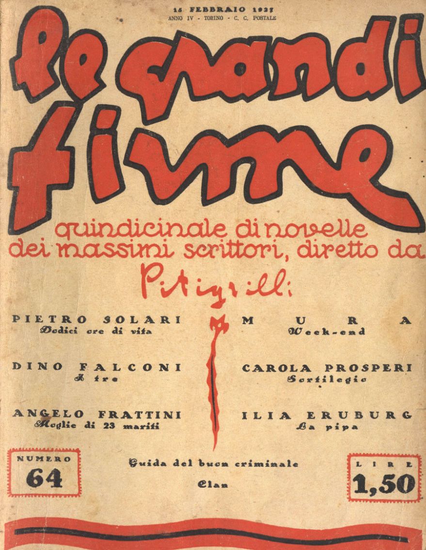 GRANDI FIRME | LE magazine side cover Issue 64 15 February 1927