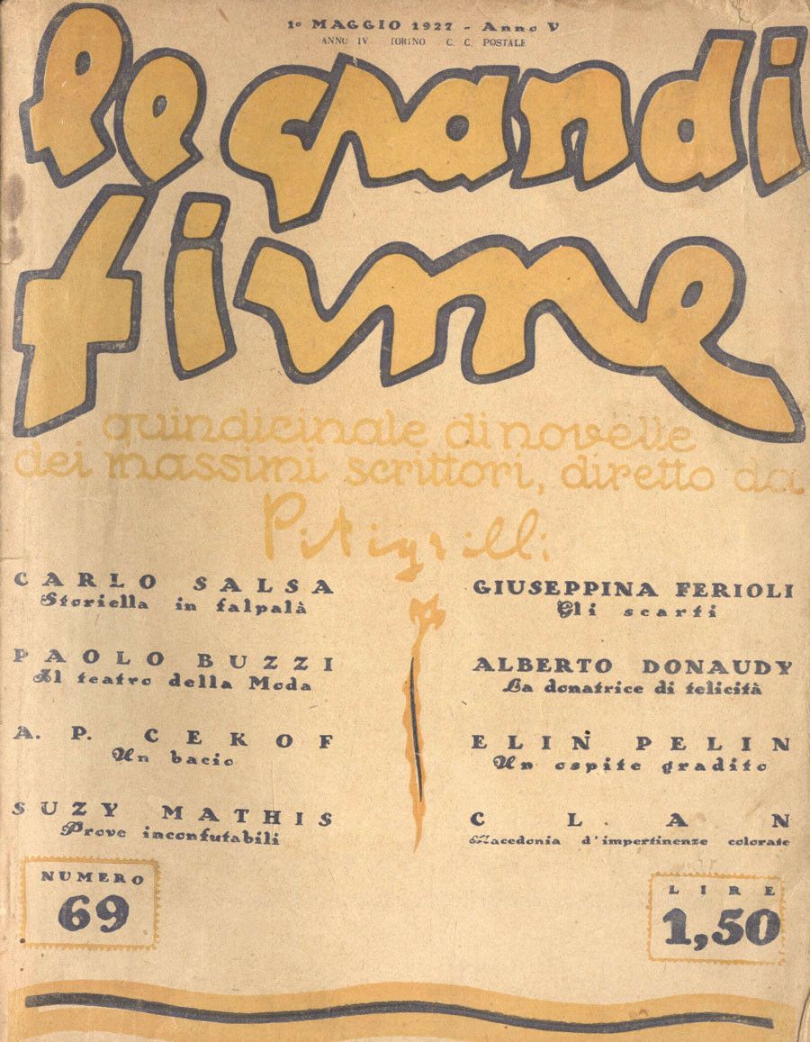 GRANDI FIRME | LE magazine side cover Issue 69 1 May 1927