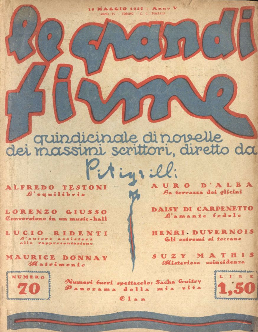 GRANDI FIRME | LE magazine side cover Issue 70 15 May 1927
