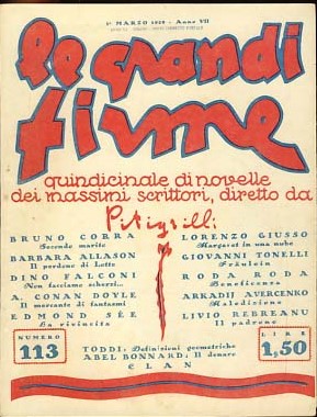 GRANDI FIRME | LE magazine side cover Issue 113 1 March 1929