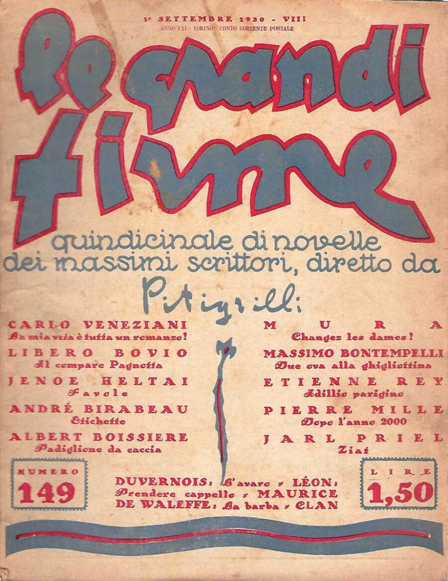 GRANDI FIRME | LE magazine side cover Issue 149 1 September 1930