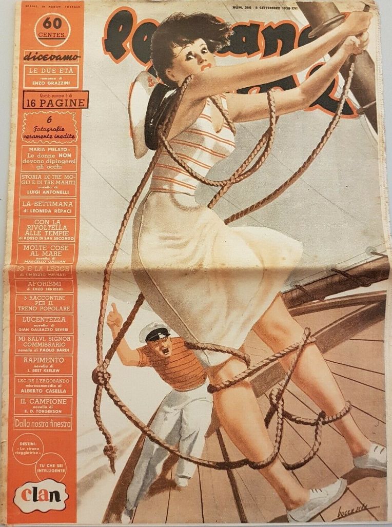 GRANDI FIRME | LE magazine side cover Issue 380 8 September 1938