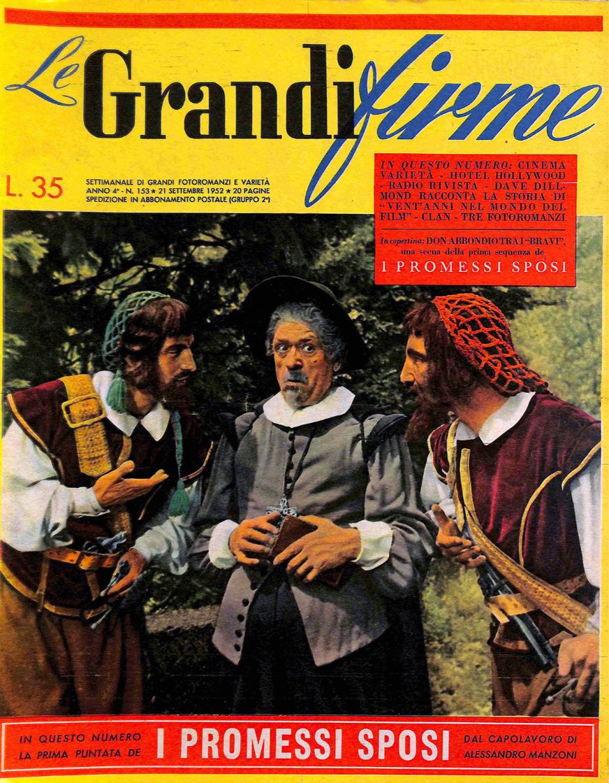GRANDI FIRME|LE (1950s) magazine side cover Issue 153 21 September 1952
