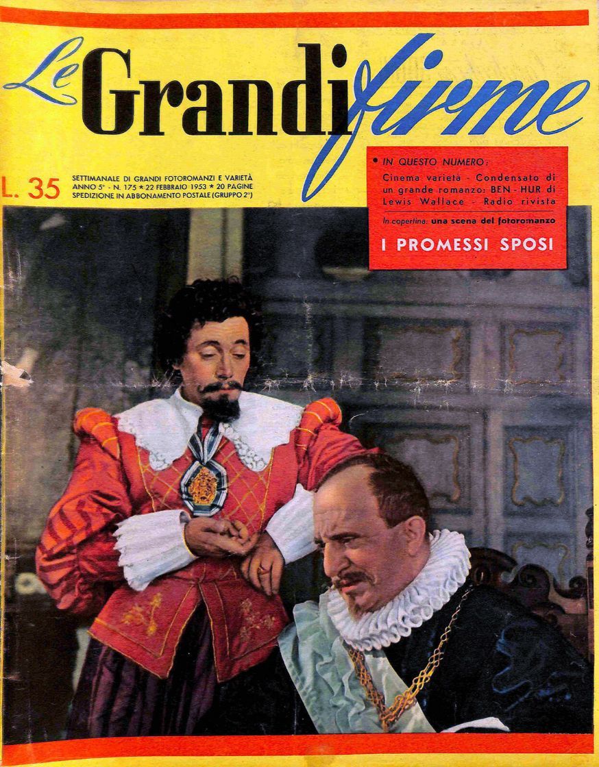 GRANDI FIRME|LE (1950s) magazine side cover Issue 175 22 February 1953