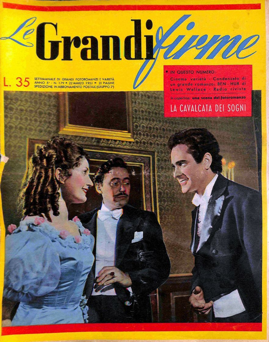 GRANDI FIRME|LE (1950s) magazine side cover Issue 179 22 March 1953