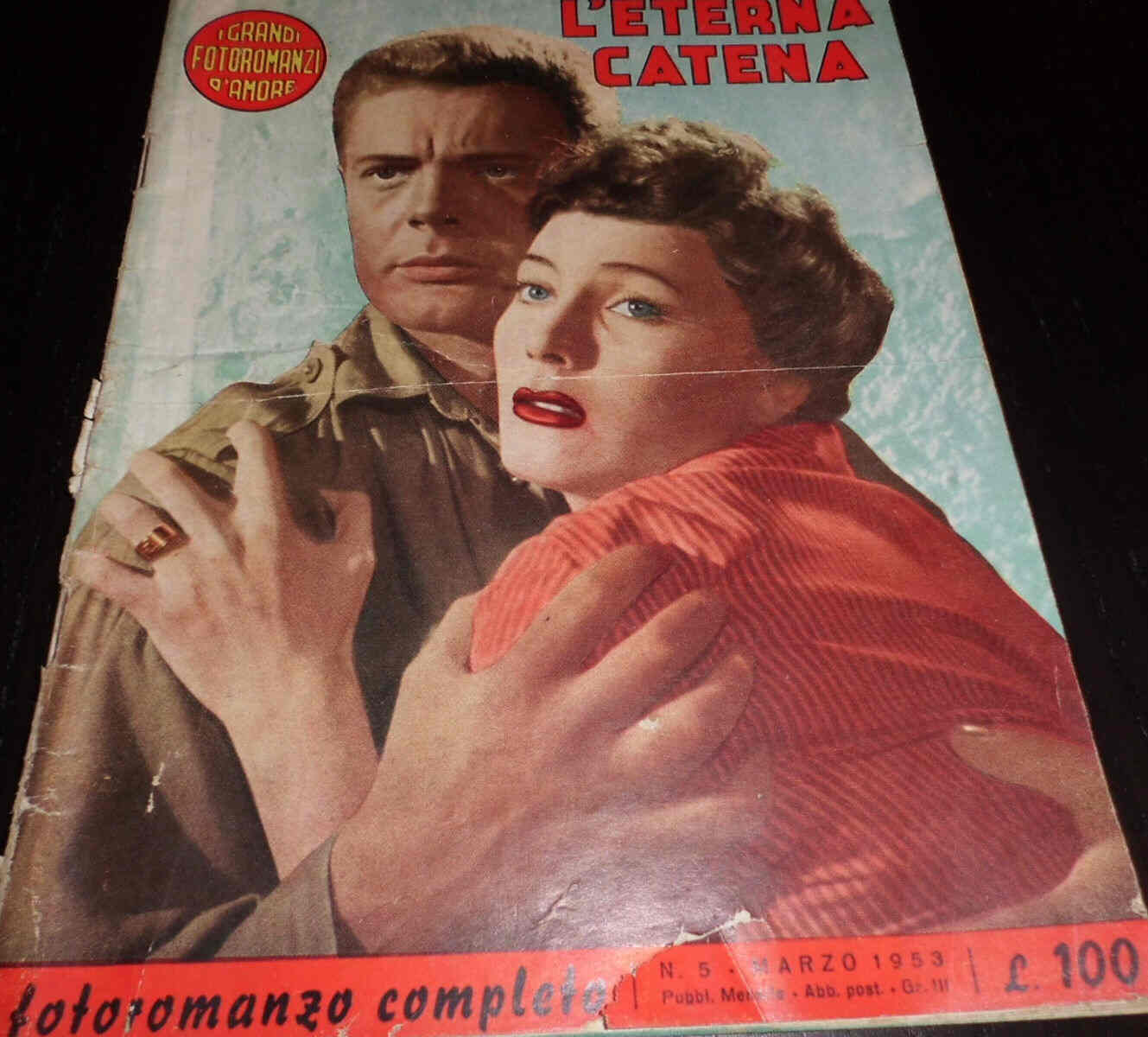 GRANDI FOTOROMANZI D AMORE | I magazine side cover Issue 5 March 1953