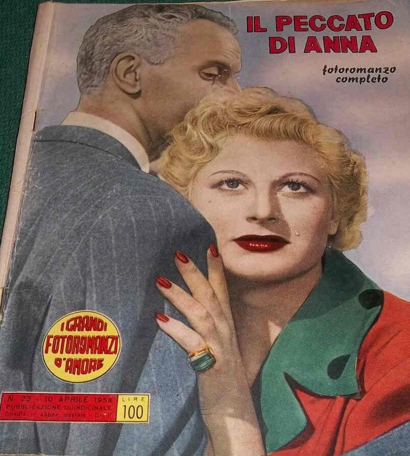 GRANDI FOTOROMANZI D AMORE | I magazine side cover Issue 23 10 April 1954
