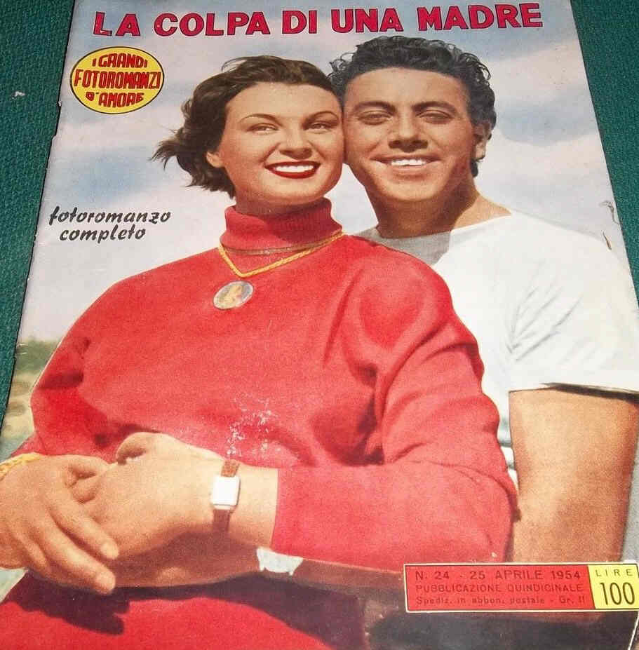 GRANDI FOTOROMANZI D AMORE | I magazine side cover Issue 24 25 April 1954
