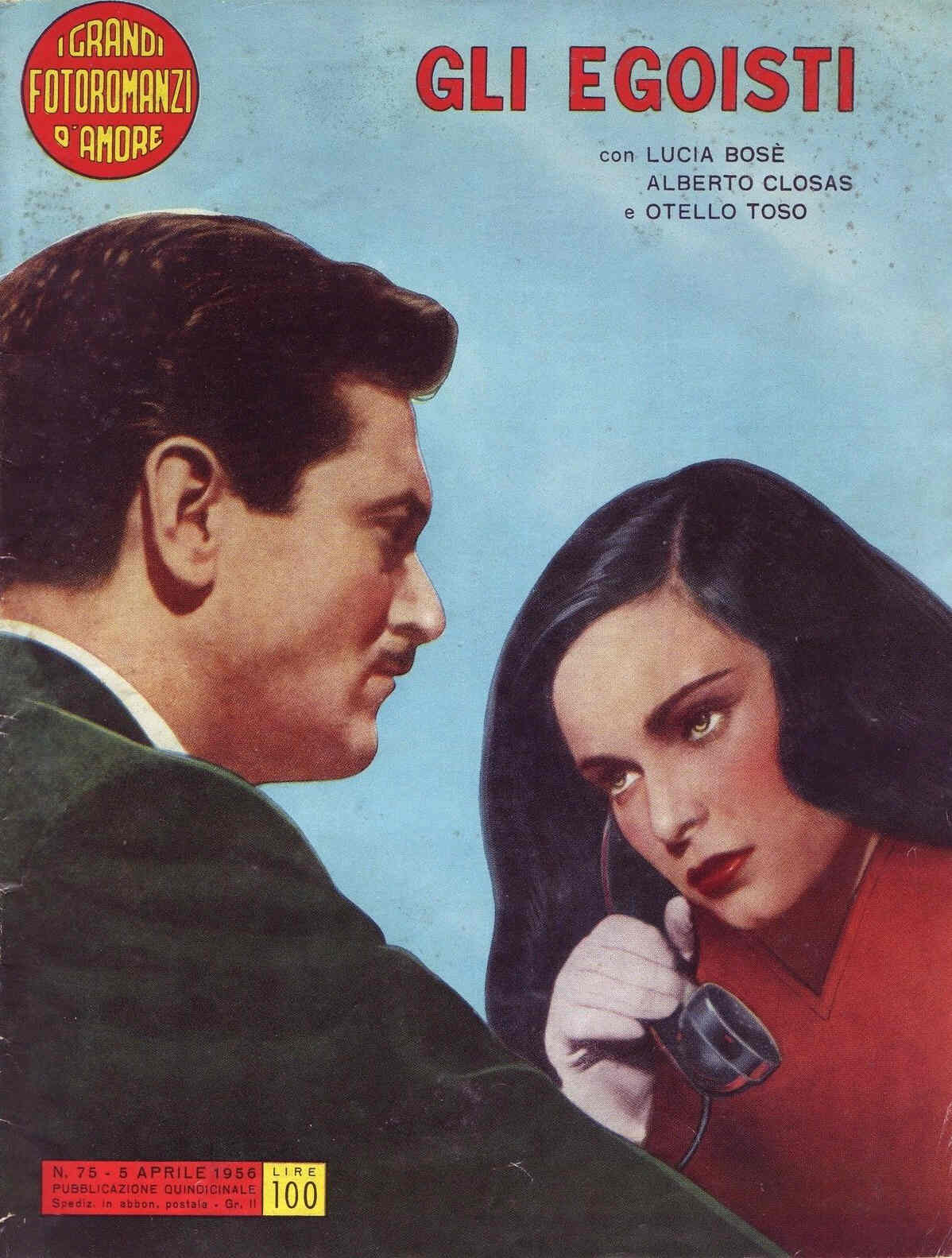 GRANDI FOTOROMANZI D AMORE | I magazine side cover Issue 75 5 April 1956