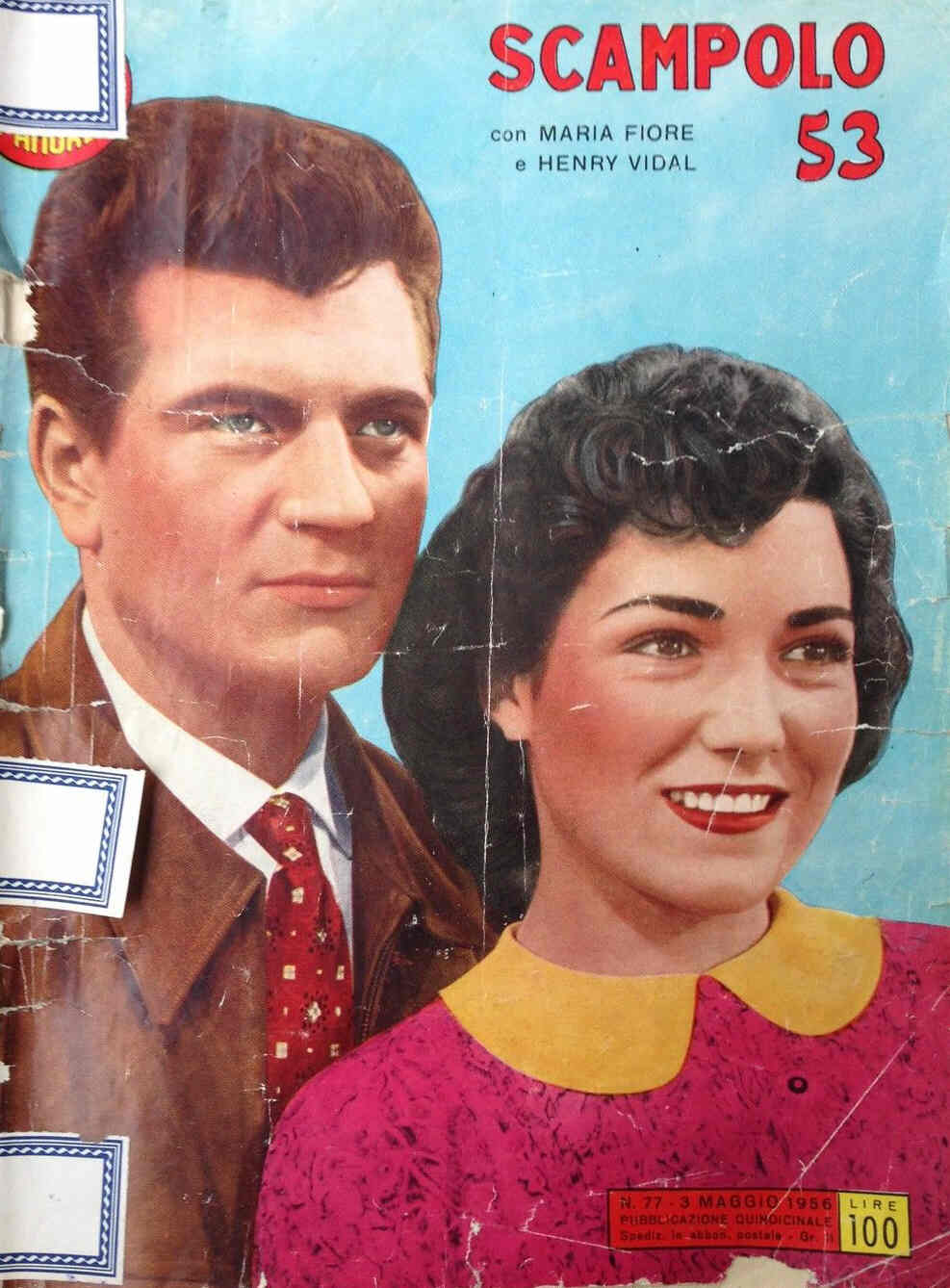 GRANDI FOTOROMANZI D AMORE | I magazine side cover Issue 77 3 May 1956