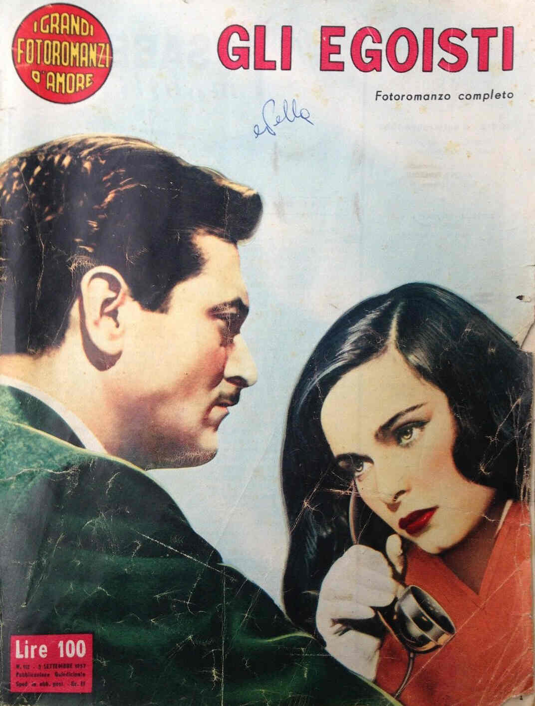 GRANDI FOTOROMANZI D AMORE | I magazine side cover Issue 112 5 September 1957