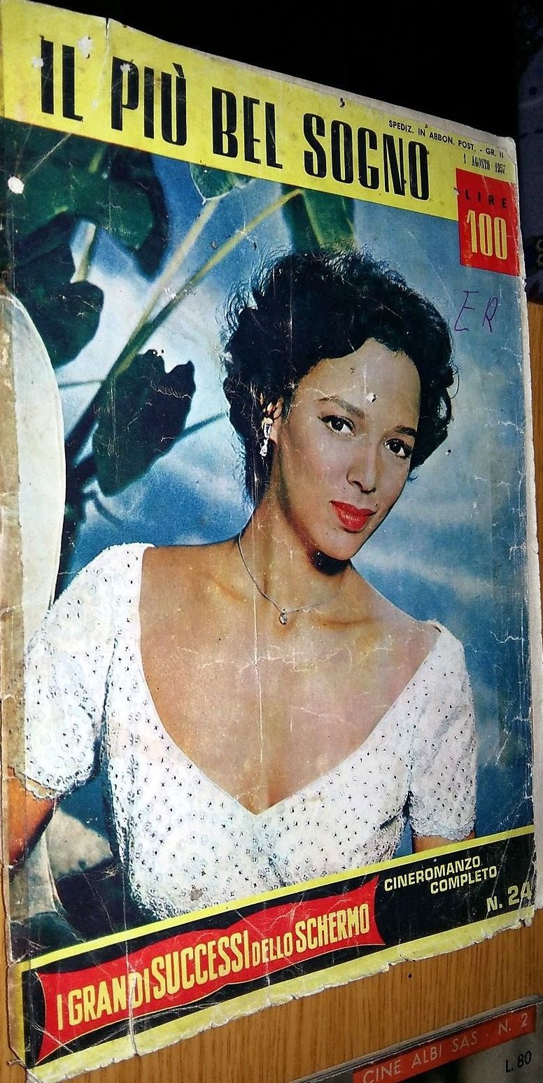 GRANDI SUCCESSI DELLO SCHERMO magazine side cover Issue 24  1957