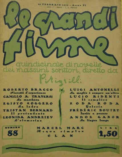 GRANDI FIRME | LE magazine side cover Issue 88 15 February 1928