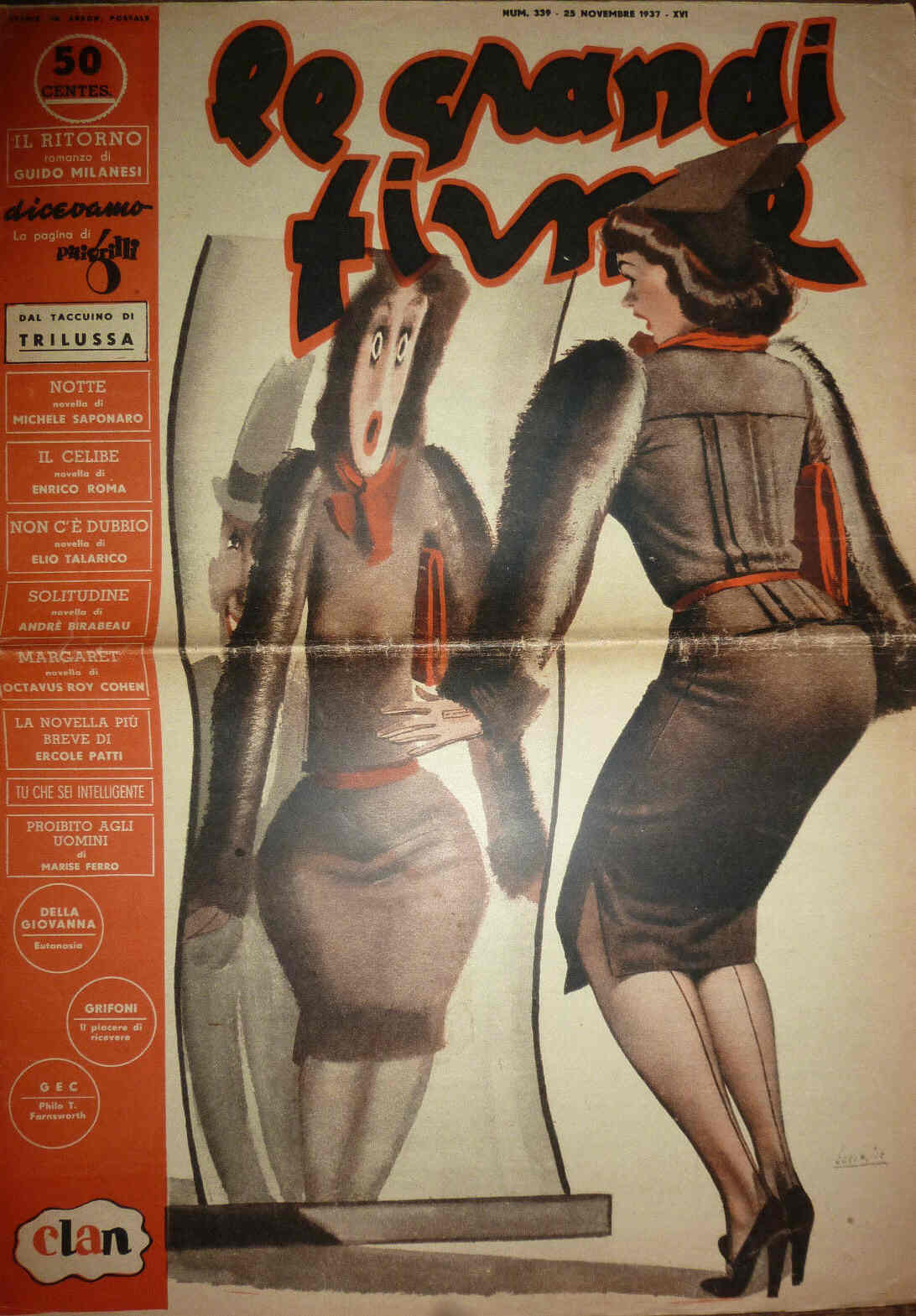 GRANDI FIRME | LE magazine side cover Issue 339 25 November 1937