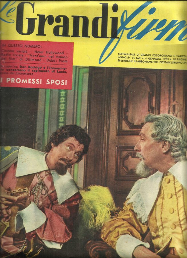 GRANDI FIRME|LE (1950s) magazine side cover Issue 168 4 January 1953