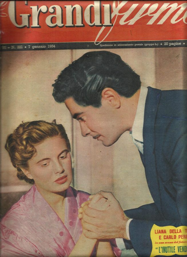 GRANDI FIRME|LE (1950s) magazine side cover Issue 221 7 January 1954