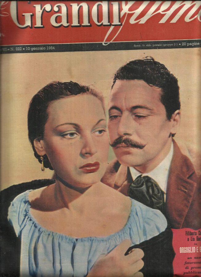 GRANDI FIRME|LE (1950s) magazine side cover Issue 222 10 January 1954